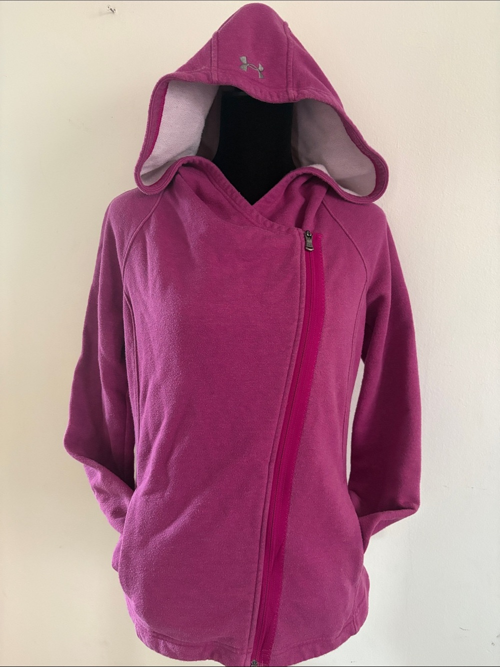 Under Armour Girls Pink Hooded Fleece Jacket Msz